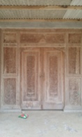 Carved wooden door at my Bahasa tutor's home