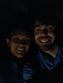Creepy cave selfie with my Bahasa Indonesia tutor